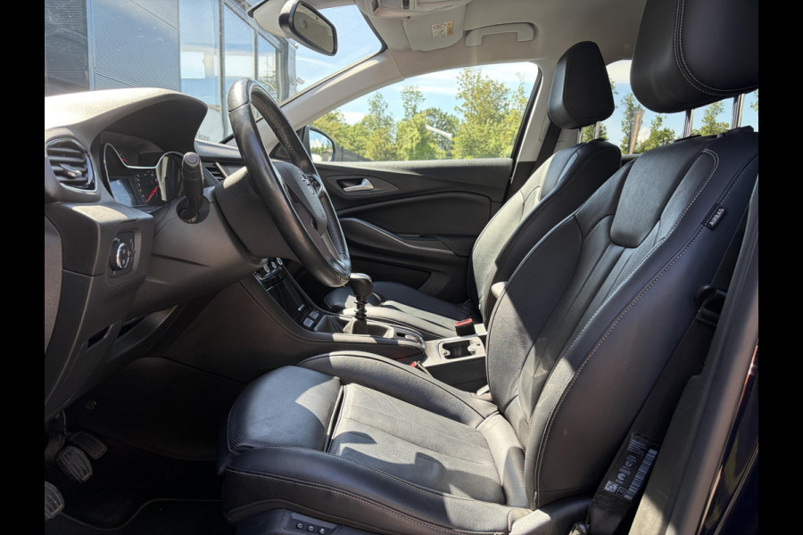 Opel Grandland X 1.2 Turbo Innovation 1e Eigenaar,360°Camera,Carplay,Navi,Leder,Stoelverw-Koeling,Stuurverw,Pdc V+A,Dodehoek,Rijstrooksensor,Elekt.Stoelen,Keyless,Dealer Onderhouden,6 Bak,D-riem vv in 2022,Apk tot 10-2026