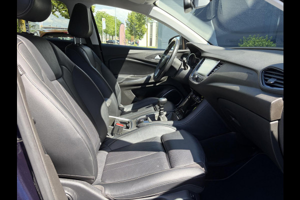 Opel Grandland X 1.2 Turbo Innovation 1e Eigenaar,360°Camera,Carplay,Navi,Leder,Stoelverw-Koeling,Stuurverw,Pdc V+A,Dodehoek,Rijstrooksensor,Elekt.Stoelen,Keyless,Dealer Onderhouden,6 Bak,D-riem vv in 2022,Apk tot 10-2026