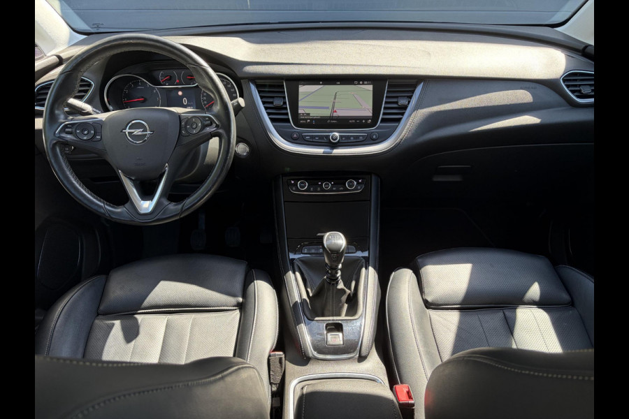 Opel Grandland X 1.2 Turbo Innovation 1e Eigenaar,360°Camera,Carplay,Navi,Leder,Stoelverw-Koeling,Stuurverw,Pdc V+A,Dodehoek,Rijstrooksensor,Elekt.Stoelen,Keyless,Dealer Onderhouden,6 Bak,D-riem vv in 2022,Apk tot 10-2026
