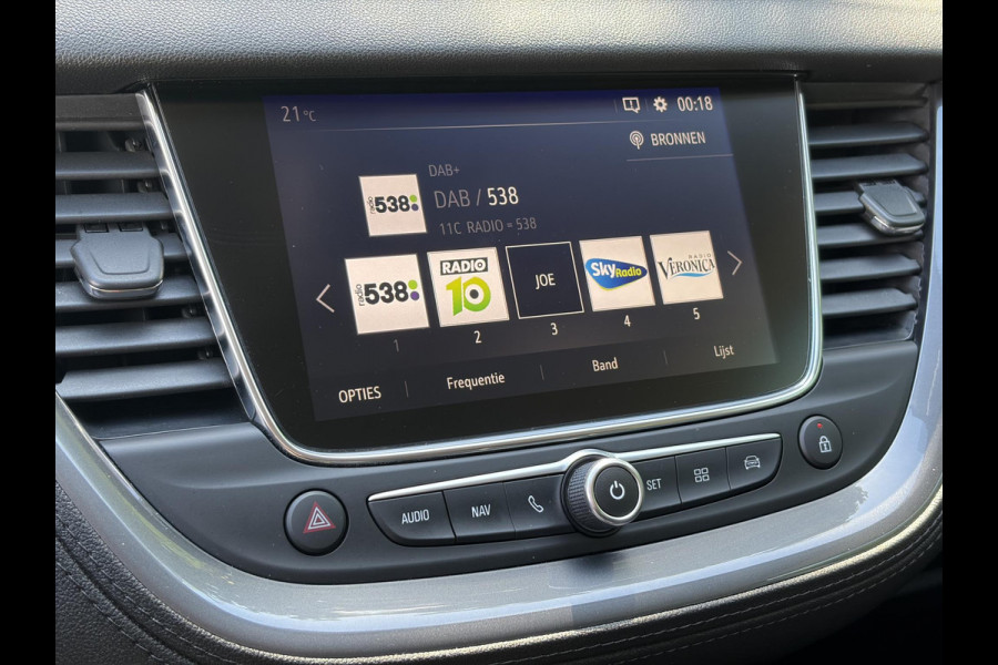 Opel Grandland X 1.2 Turbo Innovation 1e Eigenaar,360°Camera,Carplay,Navi,Leder,Stoelverw-Koeling,Stuurverw,Pdc V+A,Dodehoek,Rijstrooksensor,Elekt.Stoelen,Keyless,Dealer Onderhouden,6 Bak,D-riem vv in 2022,Apk tot 10-2026