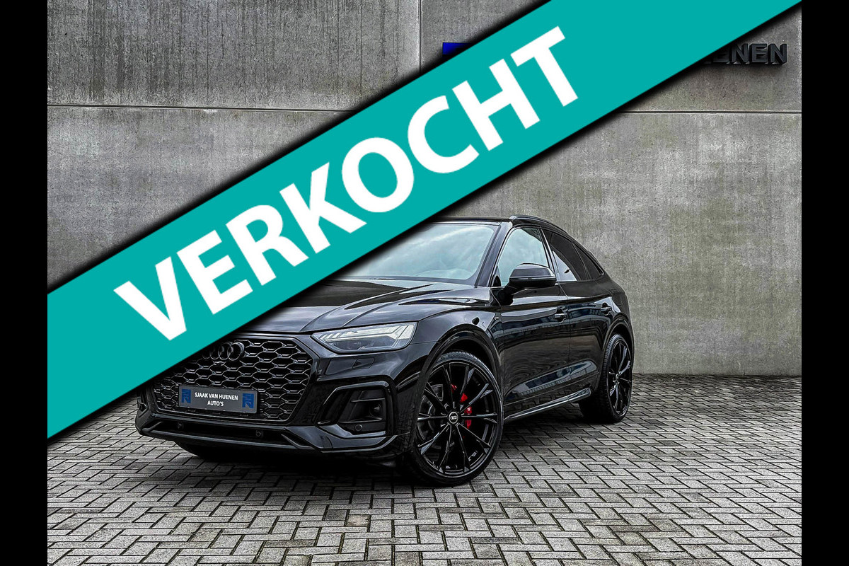 Audi Q5 Sportback 55TFSI e 367pk Quattro Competition S Edition S-Line Luchtvering|HUD|Leder+Memory+Massage|Matrix|B&O|Carbon|SQ5!