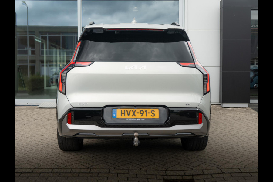 Kia EV9 GT-Line AWD 99.8 kWh Elektrische trekhaak | All Seasons | 7-Pers. | 21" | Head-Up | Stoel-/Stuurverwarming | Premium Audio | Schuif-/kanteldak | Adapt. Cruise |
