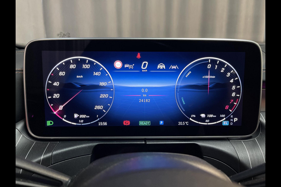 Mercedes-Benz C-Klasse Estate 300 e Star Edition AMG Line 18"/Panoramadak/Trekhaak/Stuur + stoelverwarming/Adaptieve cruise/Dodehoek/Sfeerverlichting premium/Elektrische klep/Apple Carplay & Android Auto
