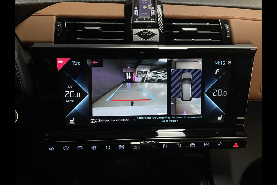 DS 7 Crossback E-Tense 4x4 Grand Chic 20"/Trekhaak/Panoramadak/Leder Opera/Night VISION/Stoelverwarming/Stoelventilatie/Voorruitverwarming/LED Vision/HiFi FOCAL/Adaptieve cruise