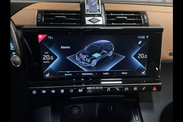 DS 7 Crossback E-Tense 4x4 Grand Chic 20"/Trekhaak/Panoramadak/Leder Opera/Night VISION/Stoelverwarming/Stoelventilatie/Voorruitverwarming/LED Vision/HiFi FOCAL/Adaptieve cruise
