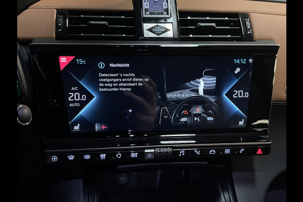 DS 7 Crossback E-Tense 4x4 Grand Chic 20"/Trekhaak/Panoramadak/Leder Opera/Night VISION/Stoelverwarming/Stoelventilatie/Voorruitverwarming/LED Vision/HiFi FOCAL/Adaptieve cruise