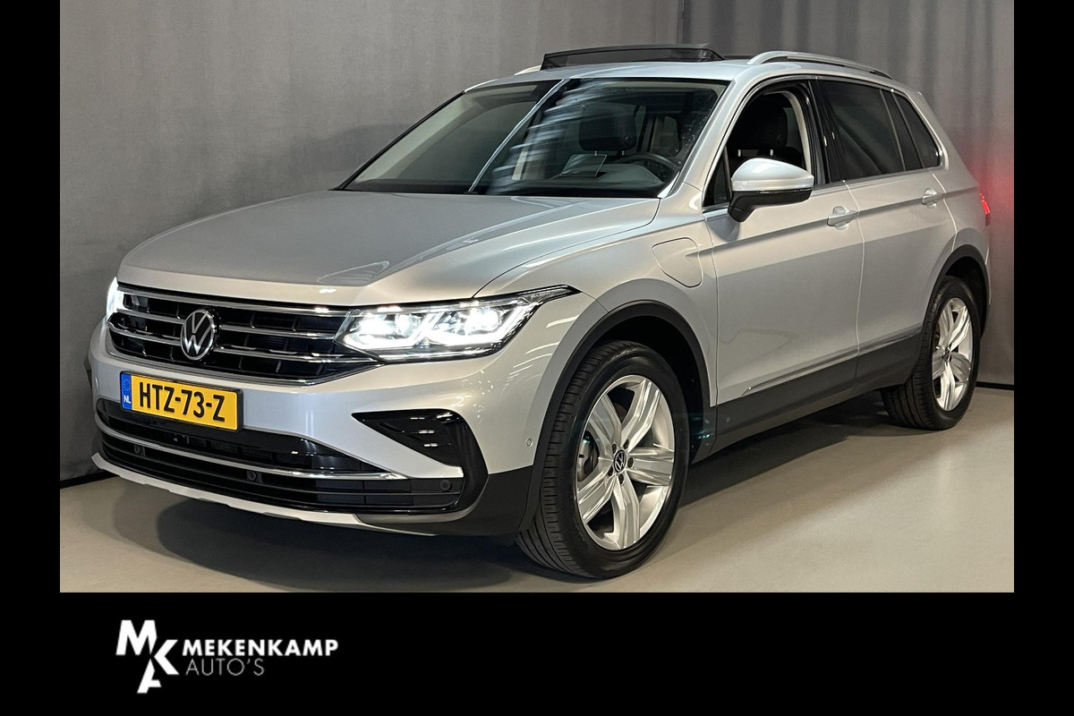 Volkswagen Tiguan 1.4 TSI eHybrid Elegance 19"/Panoramadak/Trekhaak/IQ Lights/Dodehoek/Camera/Adaptieve cruise/Elektrische klep/Stoel + stuurverwarming