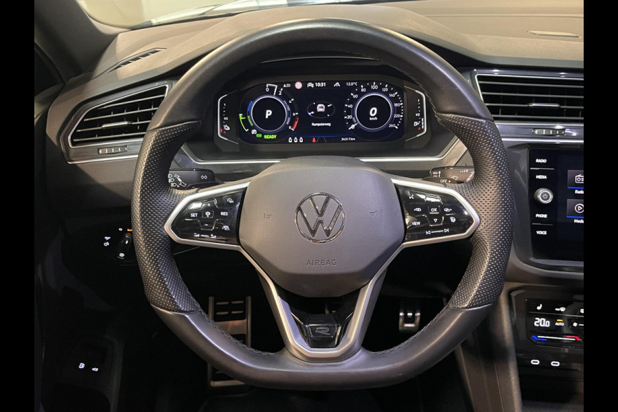 Volkswagen Tiguan 1.4 TSI eHybrid R-Line Business+ FABRIEKSGARANTIE TOT 03-2027 20"/VOL Leder + memory/Panoramadak/360 camera/Elektrische klep/Dodehoek/Stuur + stoelverwarming/IQ Lights/Adaptieve cruise