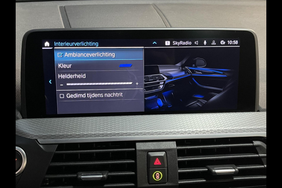 BMW X3 xDrive30e High Executive M Sport 19"/Leder/Panoramadak/Trekhaak/Keyless/Head-up/Stoelverwarming/Sfeerverlichting/Camera/Apple Carplay & Android Auto