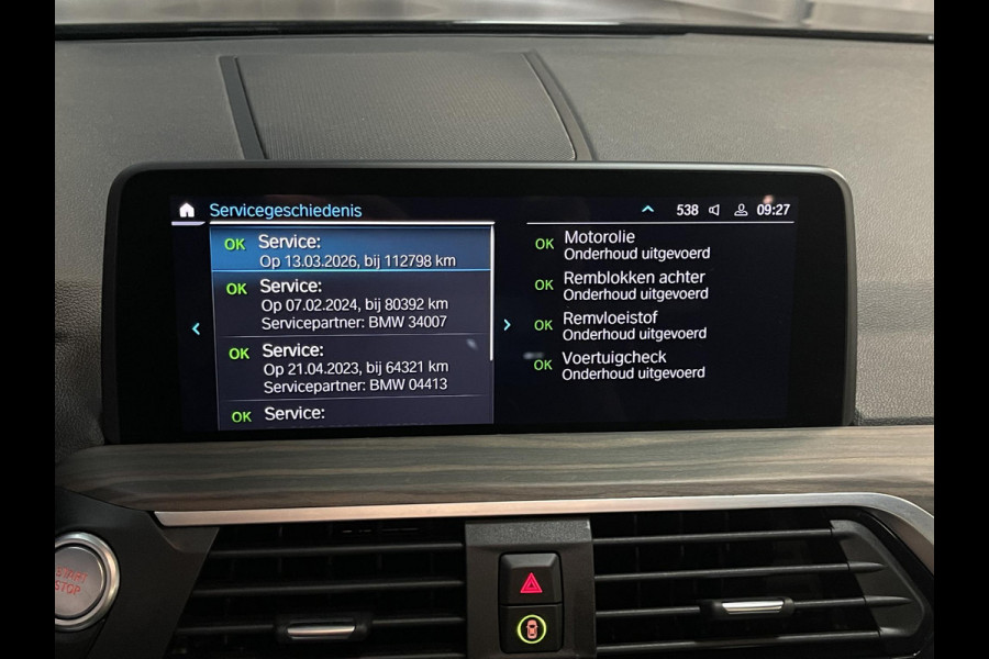 BMW X3 xDrive30e High Executive X Line 19"/Panoramadak/Trekhaak/360 camera/Adaptieve cruise/Dodehoek/Stoel + stuurverwarming/Head-up