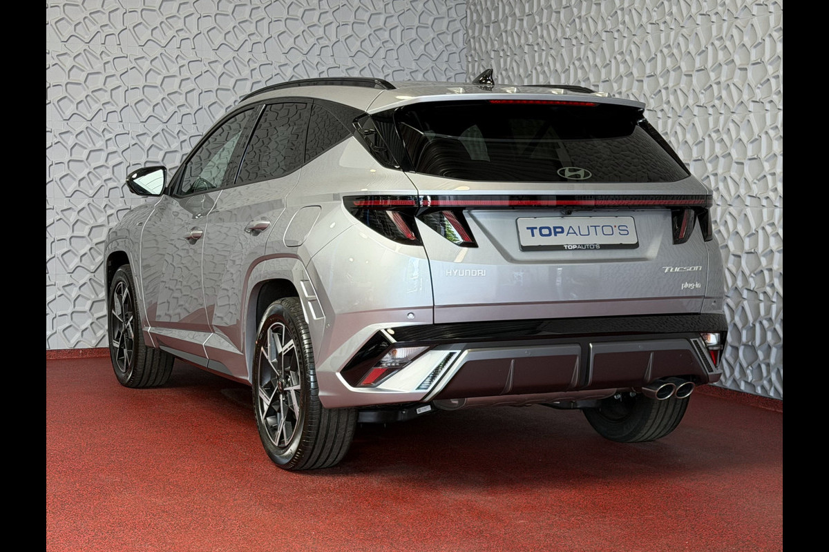 Hyundai Tucson NIEUWE AUTO 1.6 T-GDI PHEV N-LINE 360.CAMERA ELEK.KLEP ELEK.STOEL/GEHEUG.VERWARMD/GEKOELD SUBWFR 19''LMV ZWARTE HEMEL STUURVERW. PLUG IN HYBRIDE