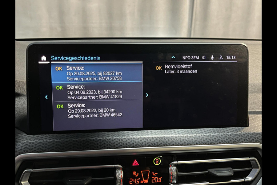 BMW X3 xDrive30e High Executive M Sport 20"/Panoramadak/Leder + memory/360 camera/Harman Kardon/Keyless/Dodehoek/Head-up/Adaptief onderstel + Sport steering/Stoelverwarming/Alarm