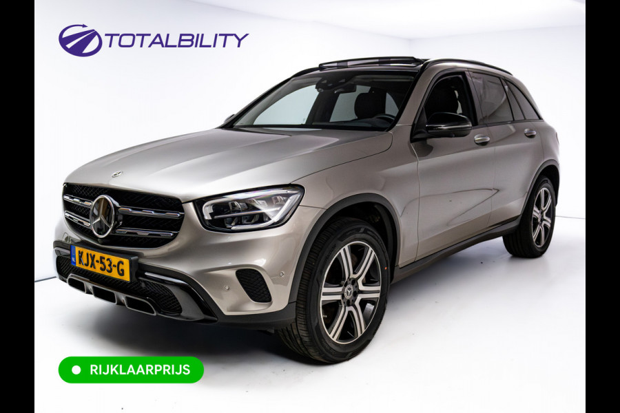 Mercedes-Benz GLC 300e 4MATIC Bus. Solution Lux. | Pano | Luchtvering | Leer | Adaptive cruise | Elec. Trekhaak | Elektrische klep, 360 camera, Stoel-, achterbankverwarming, Stoel ventilatie
