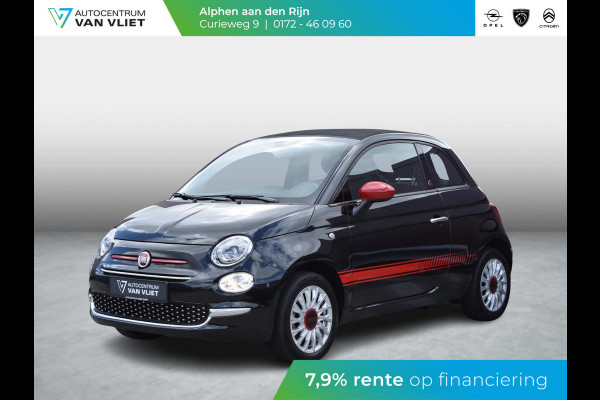 Fiat 500C 1.0 Hybrid RED CABRIO | CAMERA | AIRCO | LICHTMETALEN VELGEN | 18.646 km!