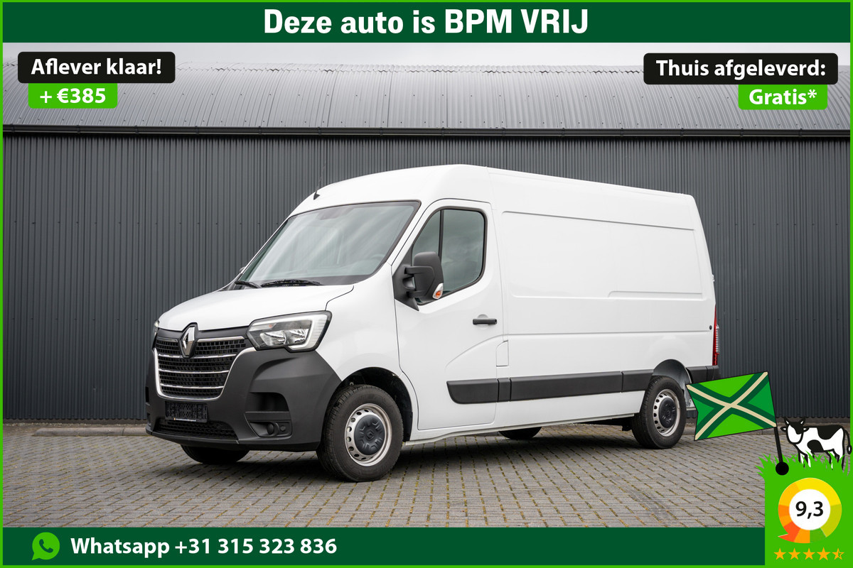 Renault Master Bleu DCI 135PK | L2H2 | Nieuw | Navi | 3-Zits | LED | Cruise | Airco