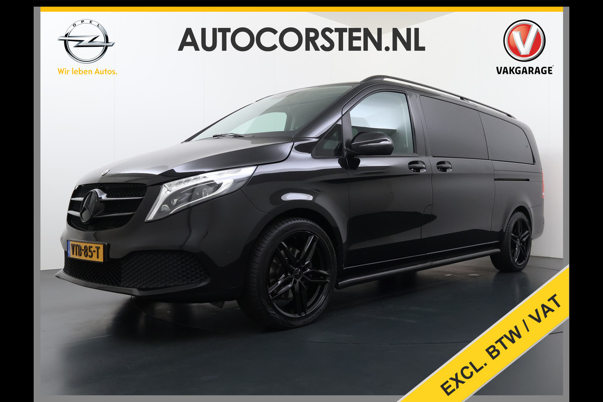 Mercedes-Benz V-Klasse 300d 4-MATIC Extra Lang Dubbele Cabine 5-Persoons 2X Elek.Schuifdeur Trekhaak Apple Carplay Android Auto Navi* Camera Cruise Con Stoelverwarming Lmv 20" Privacy Glas Led Isofix DAB Elek.Achterklep 2.000KG Trekgewicht