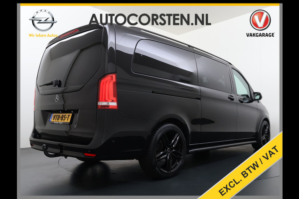 Mercedes-Benz V-Klasse 300d 4-MATIC Extra Lang Dubbele Cabine 5-Persoons 2X Elek.Schuifdeur Trekhaak Apple Carplay Android Auto Navi* Camera Cruise Con Stoelverwarming Lmv 20" Privacy Glas Led Isofix DAB Elek.Achterklep 2.000KG Trekgewicht