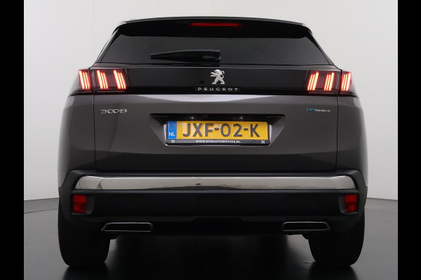 Peugeot 3008 1.6 HYbrid4 300 GT RIJKLAARPRIJS INC. 12MND BOVAG GARANTIE | PANORAMADAK| ADAPTIVE CRUISE CONTROL| STANDKACHEL| CAMERA VOOR + ACHTER|