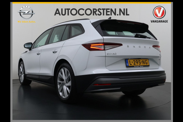 Škoda ENYAQ iV 60 SOH 93% Adap.Cruise Stuur+Stoelverwarming 3-Zone Ecc Camera Apple Carplay Android Auto Navi Pdc Lmv 20" DAB P-Assist Isofix Keyless-Go Verkeersbord detectie File Assist 1e Eigenaar Dealeronderhouden Origineel Nederlandse Auto