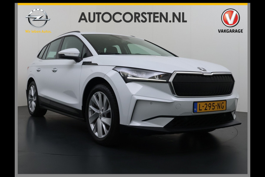 Škoda ENYAQ iV 60 SOH 93% Adap.Cruise Stuur+Stoelverwarming 3-Zone Ecc Camera Apple Carplay Android Auto Navi Pdc Lmv 20" DAB P-Assist Isofix Keyless-Go Verkeersbord detectie File Assist 1e Eigenaar Dealeronderhouden Origineel Nederlandse Auto