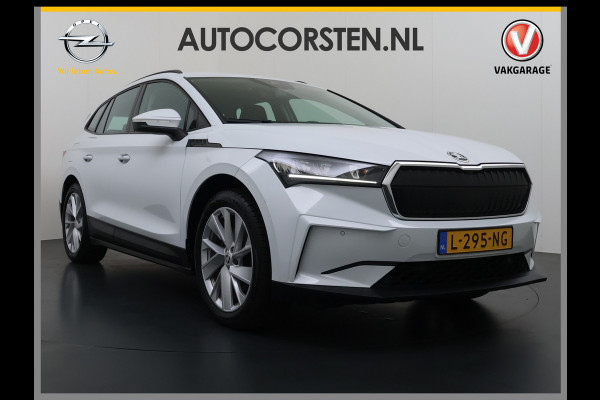 Škoda ENYAQ iV 60 SOH 93% Adap.Cruise Stuur+Stoelverwarming 3-Zone Ecc Camera Apple Carplay Android Auto Navi Pdc Lmv 20" DAB P-Assist Isofix Keyless-Go Verkeersbord detectie File Assist 1e Eigenaar Dealeronderhouden Origineel Nederlandse Auto