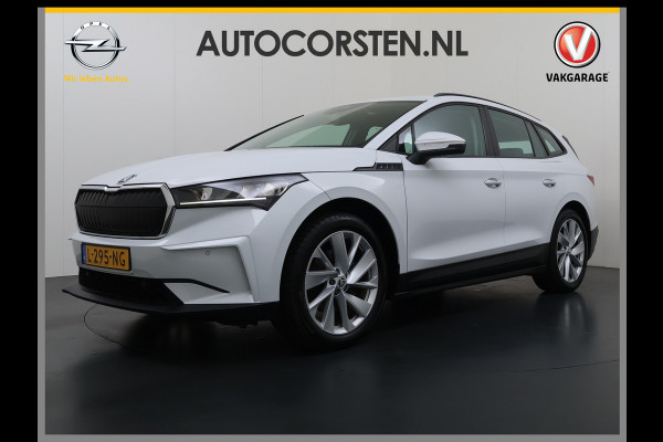 Škoda ENYAQ iV 60 SOH 93% Adap.Cruise Stuur+Stoelverwarming 3-Zone Ecc Camera Apple Carplay Android Auto Navi Pdc Lmv 20" DAB P-Assist Isofix Keyless-Go Verkeersbord detectie File Assist 1e Eigenaar Dealeronderhouden Origineel Nederlandse Auto