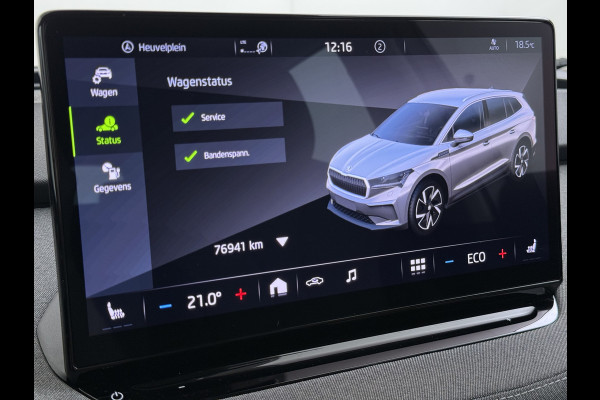 Škoda ENYAQ iV 60 SOH 93% Adap.Cruise Stuur+Stoelverwarming 3-Zone Ecc Camera Apple Carplay Android Auto Navi Pdc Lmv 20" DAB P-Assist Isofix Keyless-Go Verkeersbord detectie File Assist 1e Eigenaar Dealeronderhouden Origineel Nederlandse Auto