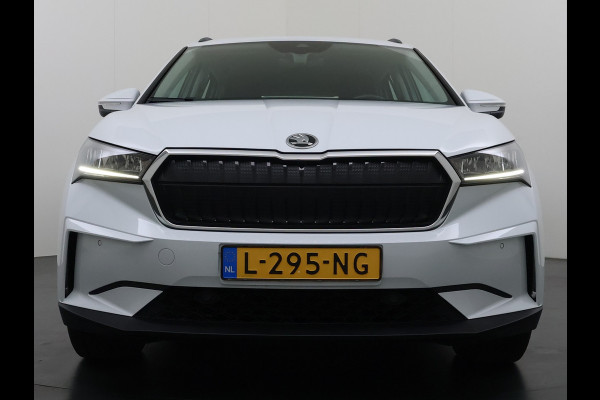 Škoda ENYAQ iV 60 SOH 93% Adap.Cruise Stuur+Stoelverwarming 3-Zone Ecc Camera Apple Carplay Android Auto Navi Pdc Lmv 20" DAB P-Assist Isofix Keyless-Go Verkeersbord detectie File Assist 1e Eigenaar Dealeronderhouden Origineel Nederlandse Auto