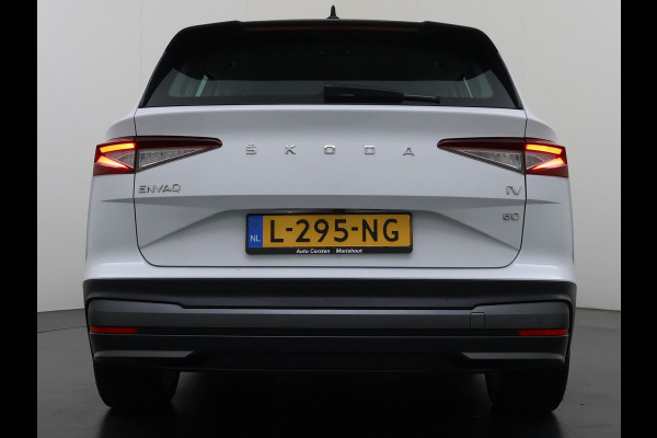 Škoda ENYAQ iV 60 SOH 93% Adap.Cruise Stuur+Stoelverwarming 3-Zone Ecc Camera Apple Carplay Android Auto Navi Pdc Lmv 20" DAB P-Assist Isofix Keyless-Go Verkeersbord detectie File Assist 1e Eigenaar Dealeronderhouden Origineel Nederlandse Auto