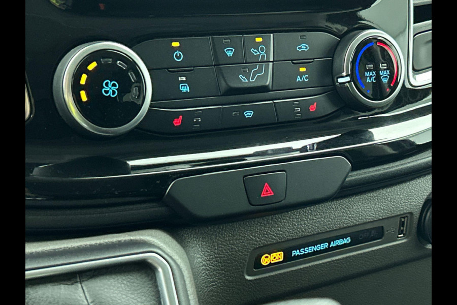 Ford Transit Custom 300 2.0 TDCI L2H1 Limited Dubbele Cabine Navigatie Airco 2 Schuifdeuren Trekhaak Parkeersensoren Apple Carplay Android auto  DAB