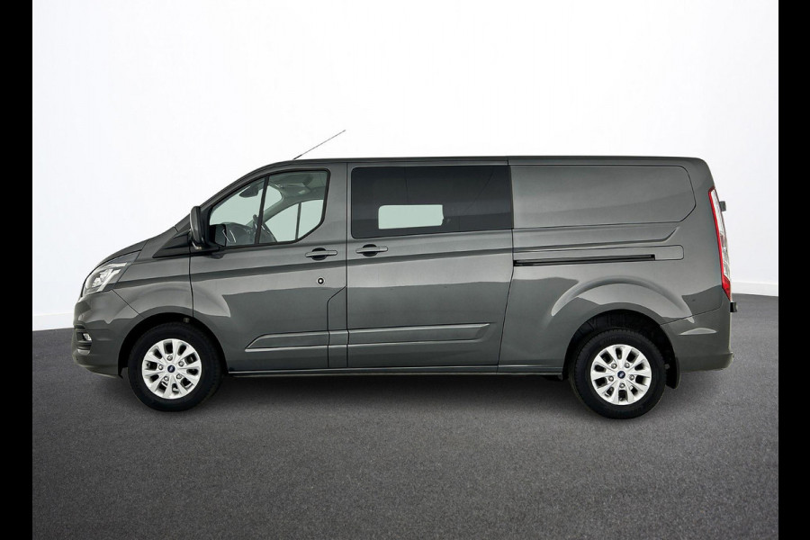 Ford Transit Custom 300 2.0 TDCI L2H1 Limited Dubbele Cabine Navigatie Airco 2 Schuifdeuren Trekhaak Parkeersensoren Apple Carplay Android auto  DAB