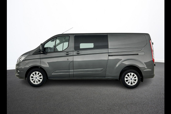 Ford Transit Custom 300 2.0 TDCI L2H1 Limited Dubbele Cabine Navigatie Airco 2 Schuifdeuren Trekhaak Parkeersensoren Apple Carplay Android auto  DAB