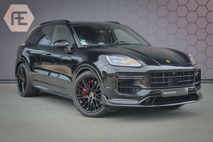 Porsche Cayenne 4.0 Turbo E-Hybrid | TECHART | ADAPTIVE CRUISE | STOELVERKOELING & VERWARMING | TREKHAAK | PASSENGER DISPLAY | HEAD UP | BURMEST STUURWIELVERWARMING | CARBON+LEDEREN DASHBOARD AFWERKING | SUÉDE HEMELBEKLEDING | ETC.