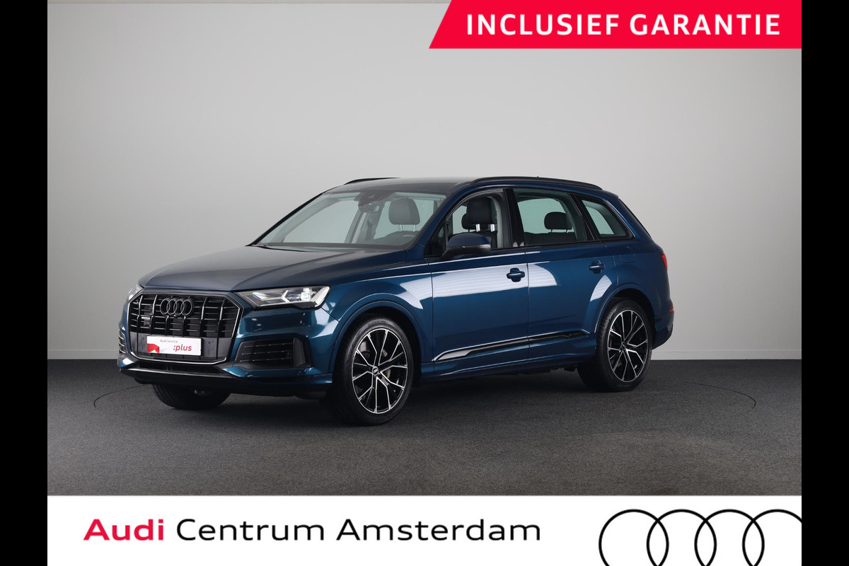 Audi Q7 55 TFSI e quattro Pro Line 367pk | Trekhaak | Parkeerkcamera | Elektrisch verstelbare voorstoelen | 21 inch Lichtmetalen velgen