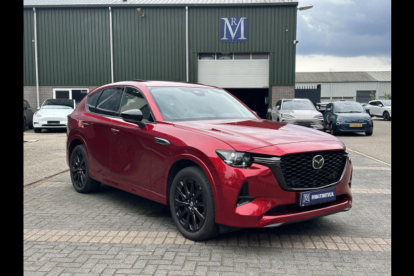 Mazda CX-60 2.5 e-SkyActiv PHEV Homura VAN: 39.900,- VOOR: 37.440,- UW WKVOORDEEL: 2.460,- | Bomvol! | PANO | STOELVERWARMING + VERKOELING | ACHTERBANK VERWARMING | STUURWIEL VERWAMRD | MEM SEATS | ADAP. CRUISE | 12 MND BOVAG GARANTIE |