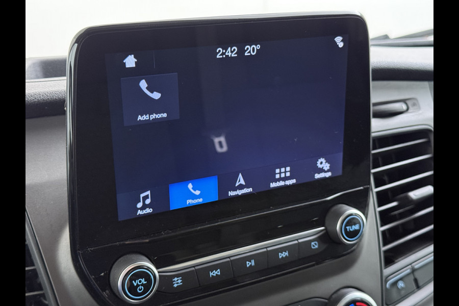 Ford Transit 350 2.0TDCI 170PK Automaat L2H2 3-Persoons Trekhaak Euro 6 Navi Camera Cruise Control DAB Bluetooth Pdc Sidebars Betonplex Vloer Wandbetimmering 3.500KG Trekgewicht 1e Eigenaar Origineel Nederlandse Auto