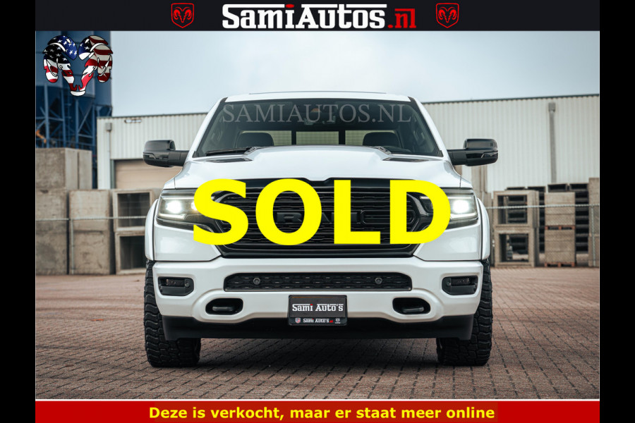 Dodge Ram 1500 Limited Night | 5.7 V8 Hemi Full Option | LPG | Comfortabele Dubbele Cabine met Royale 5 Zitplaatsen | De Meest Luxe en Volle Pick-Up in zijn Klasse | BPM vrij | Nu Leverbaar uit Voorraad | Voorraad Nr v45lp