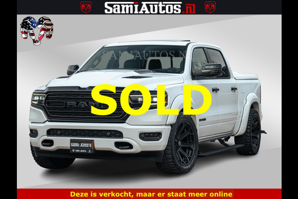 Dodge Ram 1500 Limited Night | 5.7 V8 Hemi Full Option | LPG | Comfortabele Dubbele Cabine met Royale 5 Zitplaatsen | De Meest Luxe en Volle Pick-Up in zijn Klasse | BPM vrij | Nu Leverbaar uit Voorraad | Voorraad Nr v45lp