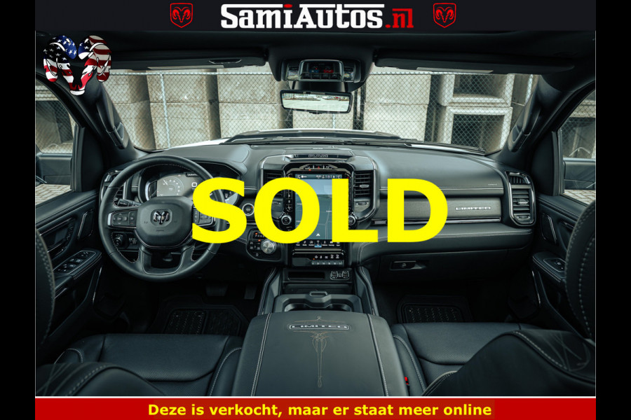 Dodge Ram 1500 Limited Night | 5.7 V8 Hemi Full Option | LPG | Comfortabele Dubbele Cabine met Royale 5 Zitplaatsen | De Meest Luxe en Volle Pick-Up in zijn Klasse | BPM vrij | Nu Leverbaar uit Voorraad | Voorraad Nr v45lp