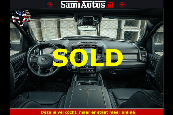 Dodge Ram 1500 Limited Night | 5.7 V8 Hemi Full Option | LPG | Comfortabele Dubbele Cabine met Royale 5 Zitplaatsen | De Meest Luxe en Volle Pick-Up in zijn Klasse | BPM vrij | Nu Leverbaar uit Voorraad | Voorraad Nr v45lp