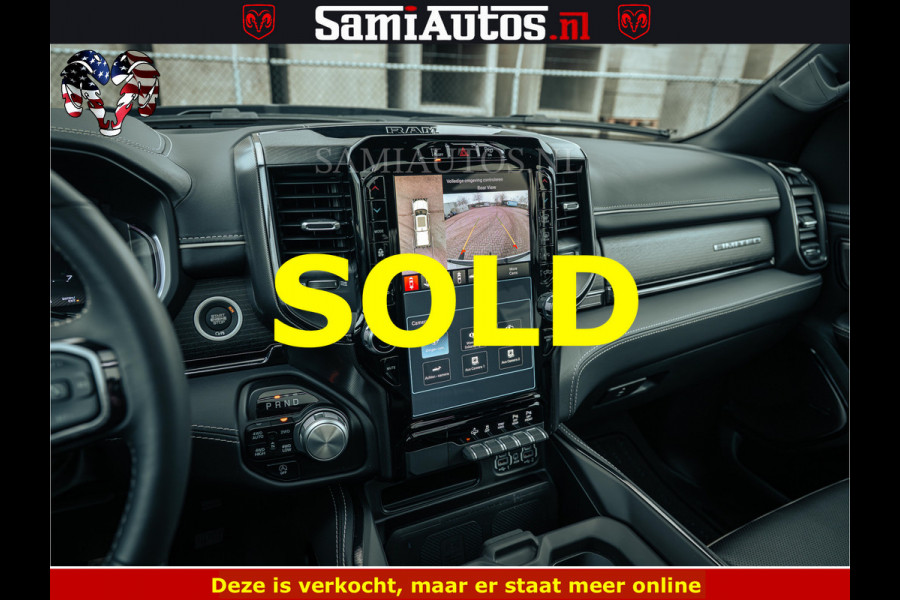 Dodge Ram 1500 Limited Night | 5.7 V8 Hemi Full Option | LPG | Comfortabele Dubbele Cabine met Royale 5 Zitplaatsen | De Meest Luxe en Volle Pick-Up in zijn Klasse | BPM vrij | Nu Leverbaar uit Voorraad | Voorraad Nr v45lp
