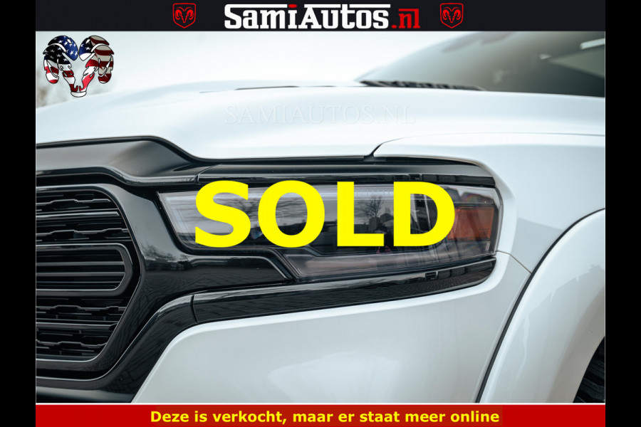 Dodge Ram 1500 Limited Night | 5.7 V8 Hemi Full Option | LPG | Comfortabele Dubbele Cabine met Royale 5 Zitplaatsen | De Meest Luxe en Volle Pick-Up in zijn Klasse | BPM vrij | Nu Leverbaar uit Voorraad | Voorraad Nr v45lp