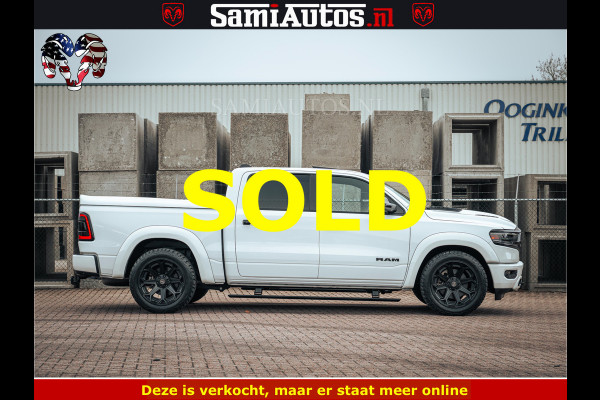 Dodge Ram 1500 Limited Night | 5.7 V8 Hemi Full Option | LPG | Comfortabele Dubbele Cabine met Royale 5 Zitplaatsen | De Meest Luxe en Volle Pick-Up in zijn Klasse | BPM vrij | Nu Leverbaar uit Voorraad | Voorraad Nr v45lp