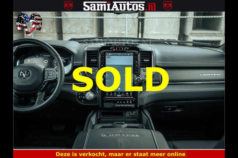 Dodge Ram 1500 Limited Night | 5.7 V8 Hemi Full Option | LPG | Comfortabele Dubbele Cabine met Royale 5 Zitplaatsen | De Meest Luxe en Volle Pick-Up in zijn Klasse | BPM vrij | Nu Leverbaar uit Voorraad | Voorraad Nr v45lp