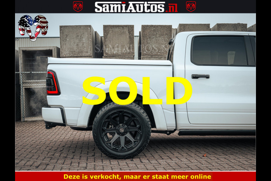 Dodge Ram 1500 Limited Night | 5.7 V8 Hemi Full Option | LPG | Comfortabele Dubbele Cabine met Royale 5 Zitplaatsen | De Meest Luxe en Volle Pick-Up in zijn Klasse | BPM vrij | Nu Leverbaar uit Voorraad | Voorraad Nr v45lp