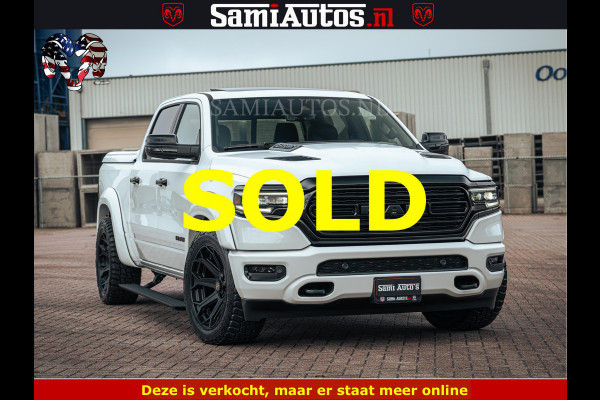 Dodge Ram 1500 Limited Night | 5.7 V8 Hemi Full Option | LPG | Comfortabele Dubbele Cabine met Royale 5 Zitplaatsen | De Meest Luxe en Volle Pick-Up in zijn Klasse | BPM vrij | Nu Leverbaar uit Voorraad | Voorraad Nr v45lp