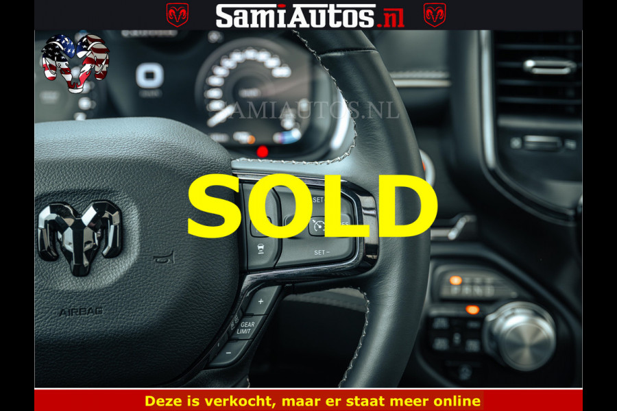 Dodge Ram 1500 Limited Night | 5.7 V8 Hemi Full Option | LPG | Comfortabele Dubbele Cabine met Royale 5 Zitplaatsen | De Meest Luxe en Volle Pick-Up in zijn Klasse | BPM vrij | Nu Leverbaar uit Voorraad | Voorraad Nr v45lp