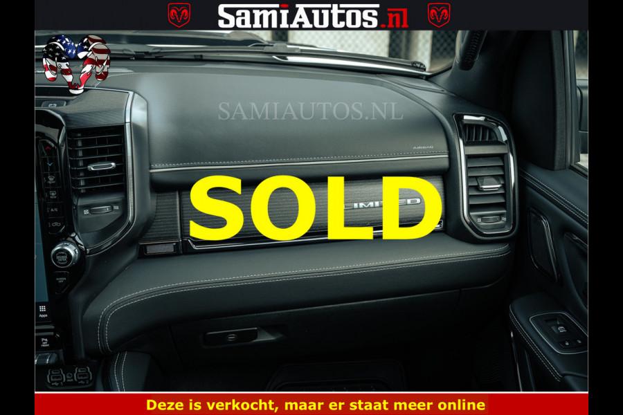 Dodge Ram 1500 Limited Night | 5.7 V8 Hemi Full Option | LPG | Comfortabele Dubbele Cabine met Royale 5 Zitplaatsen | De Meest Luxe en Volle Pick-Up in zijn Klasse | BPM vrij | Nu Leverbaar uit Voorraad | Voorraad Nr v45lp