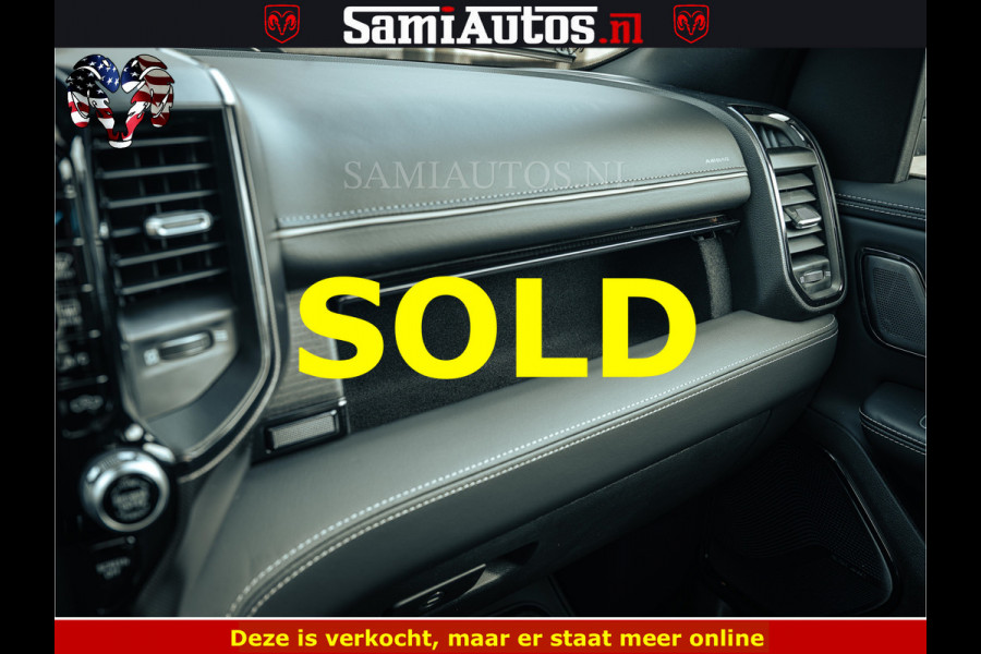 Dodge Ram 1500 Limited Night | 5.7 V8 Hemi Full Option | LPG | Comfortabele Dubbele Cabine met Royale 5 Zitplaatsen | De Meest Luxe en Volle Pick-Up in zijn Klasse | BPM vrij | Nu Leverbaar uit Voorraad | Voorraad Nr v45lp