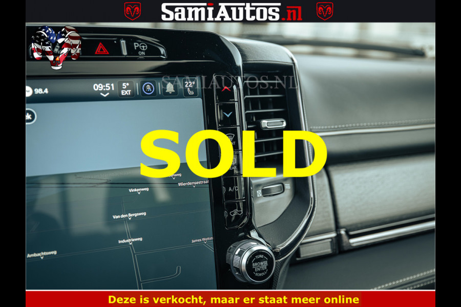 Dodge Ram 1500 Limited Night | 5.7 V8 Hemi Full Option | LPG | Comfortabele Dubbele Cabine met Royale 5 Zitplaatsen | De Meest Luxe en Volle Pick-Up in zijn Klasse | BPM vrij | Nu Leverbaar uit Voorraad | Voorraad Nr v45lp
